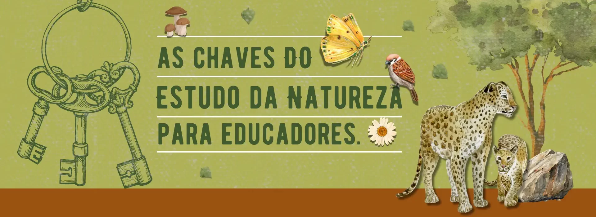 Banner do curso As Chaves do Estudo da Natureza para famílias cristãs educadoras